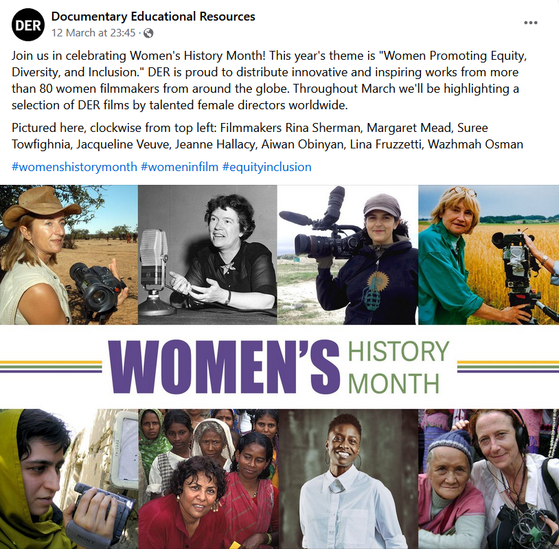 Women's History Month DER Rina Sherman Margaret Mead