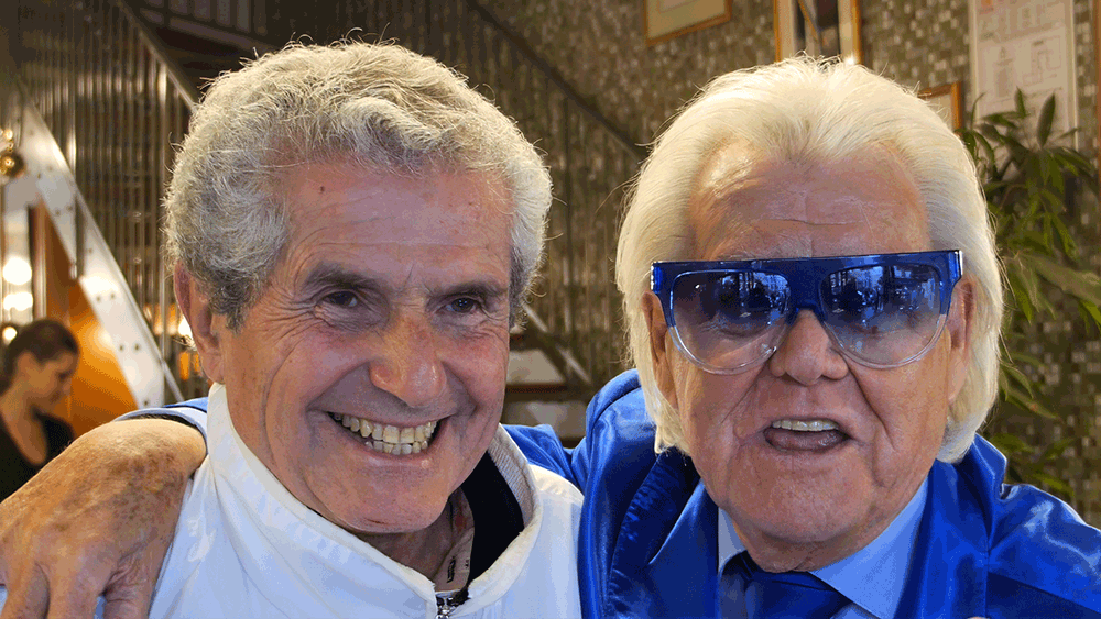 Michou avec Claude Lelouch à la Mascotte / Rina Sherman